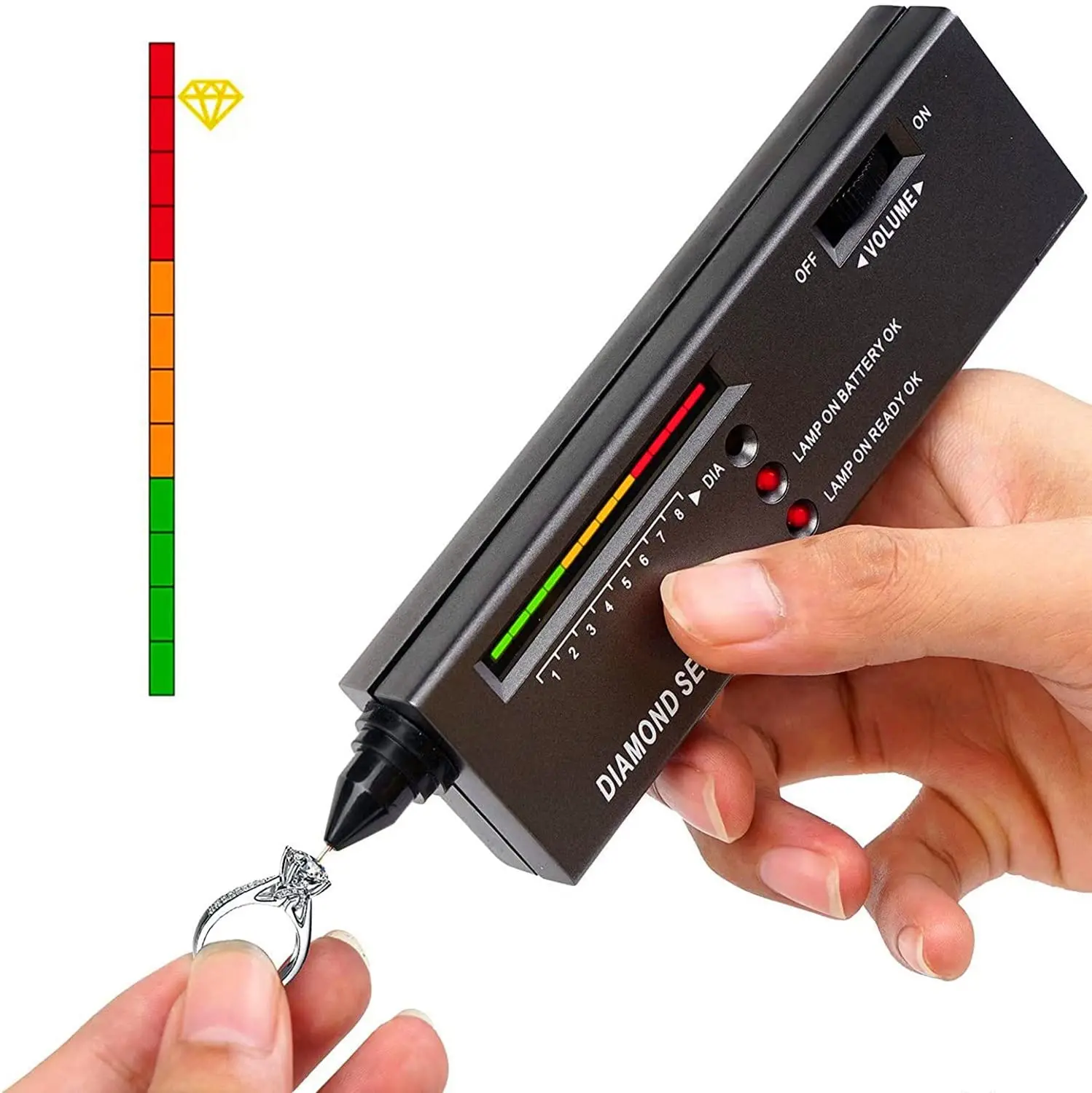 Diamond Tester High Accuracy Diamond Tester Pen Jewelry Professional Selector Kit