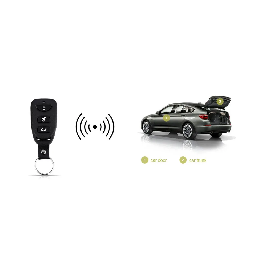 12V Universal Car Auto Remote Central Kit Door Lock Locking Vehicle Keyless Entry System Central Locking With Remote Control