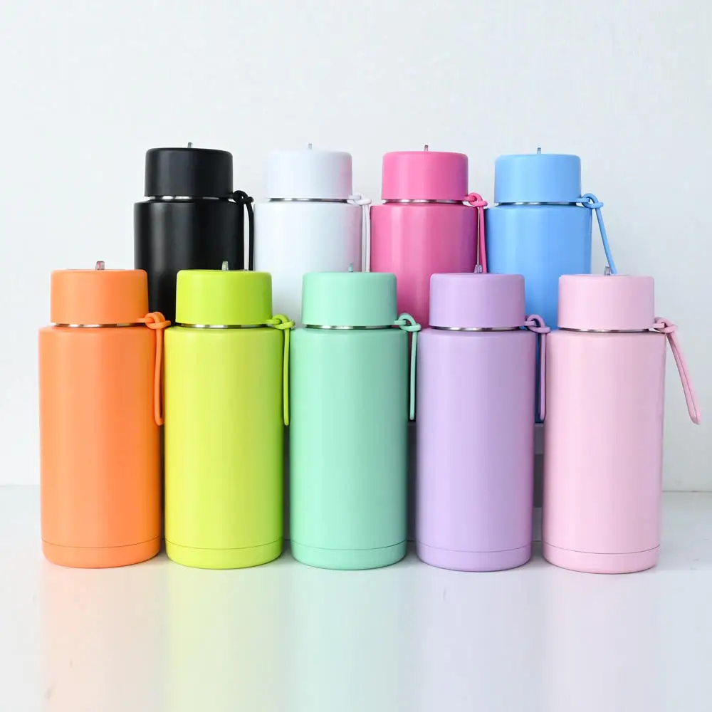 스테인레스 스틸 물 플라스크 음료 세라믹 내부 열 병, 빨대 뚜껑, 커스텀 로고, 1000ml, 핫 세일, 로트당 5 개