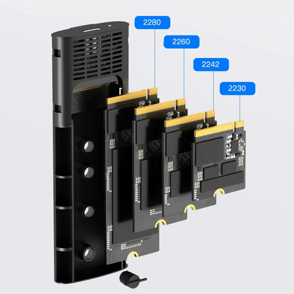 USB 3.1 Ÿ C ޴  SSD ̽, M.2 NVMe NGFF ָ Ʈ ̺ ̽, RGB Ʈ M Ű B Ű, M.2 2230 2242 2260 2280