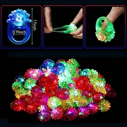 Luminous LED Glowing Rings - Party Favor Toys & Glow-In-The-Dark Supplies (30Pcs)