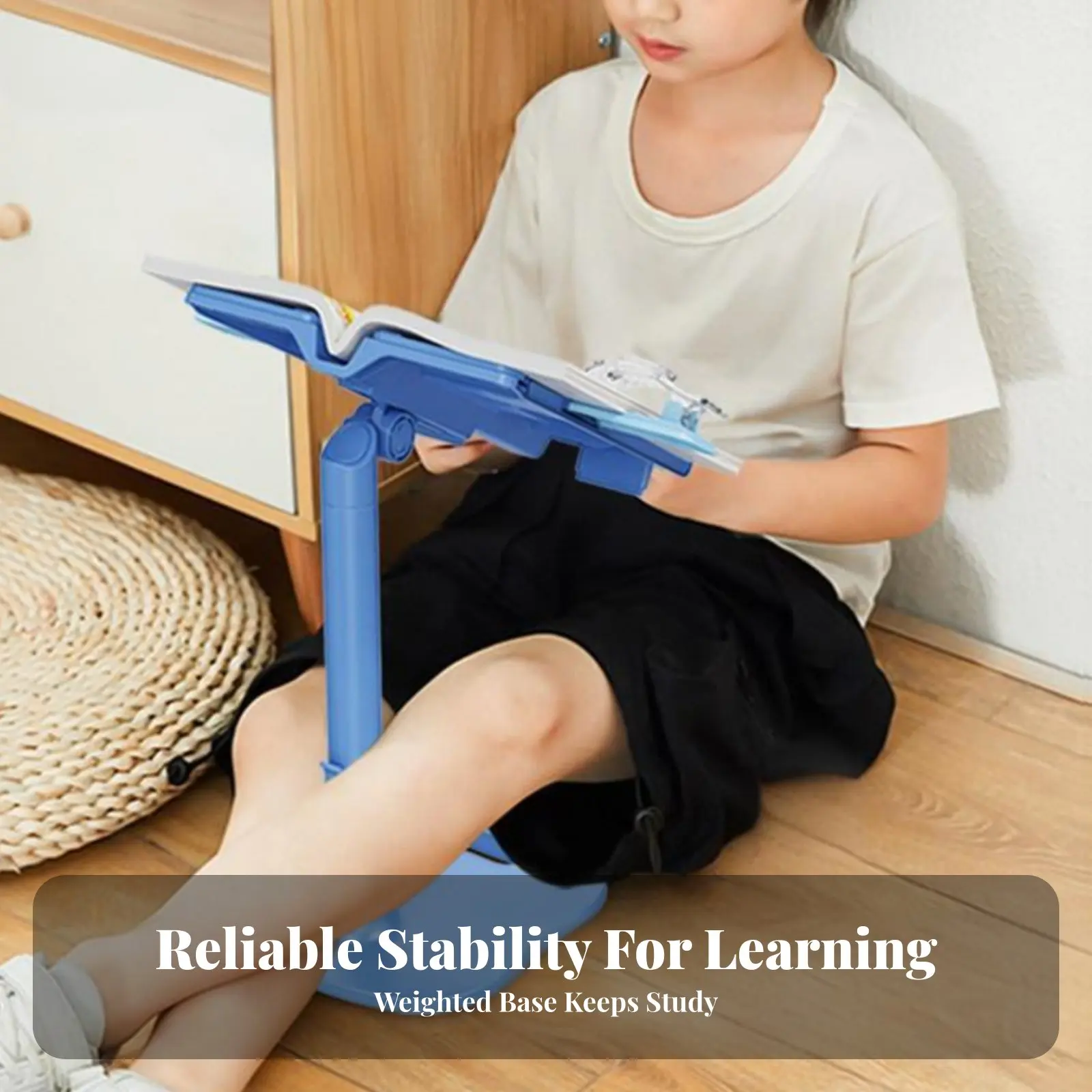 시트 홀더가 있는 조절 가능한 독서대, 조절 가능한 책꽂이, 다기능 사용, 요리사들을 위한 안정적인 받침대