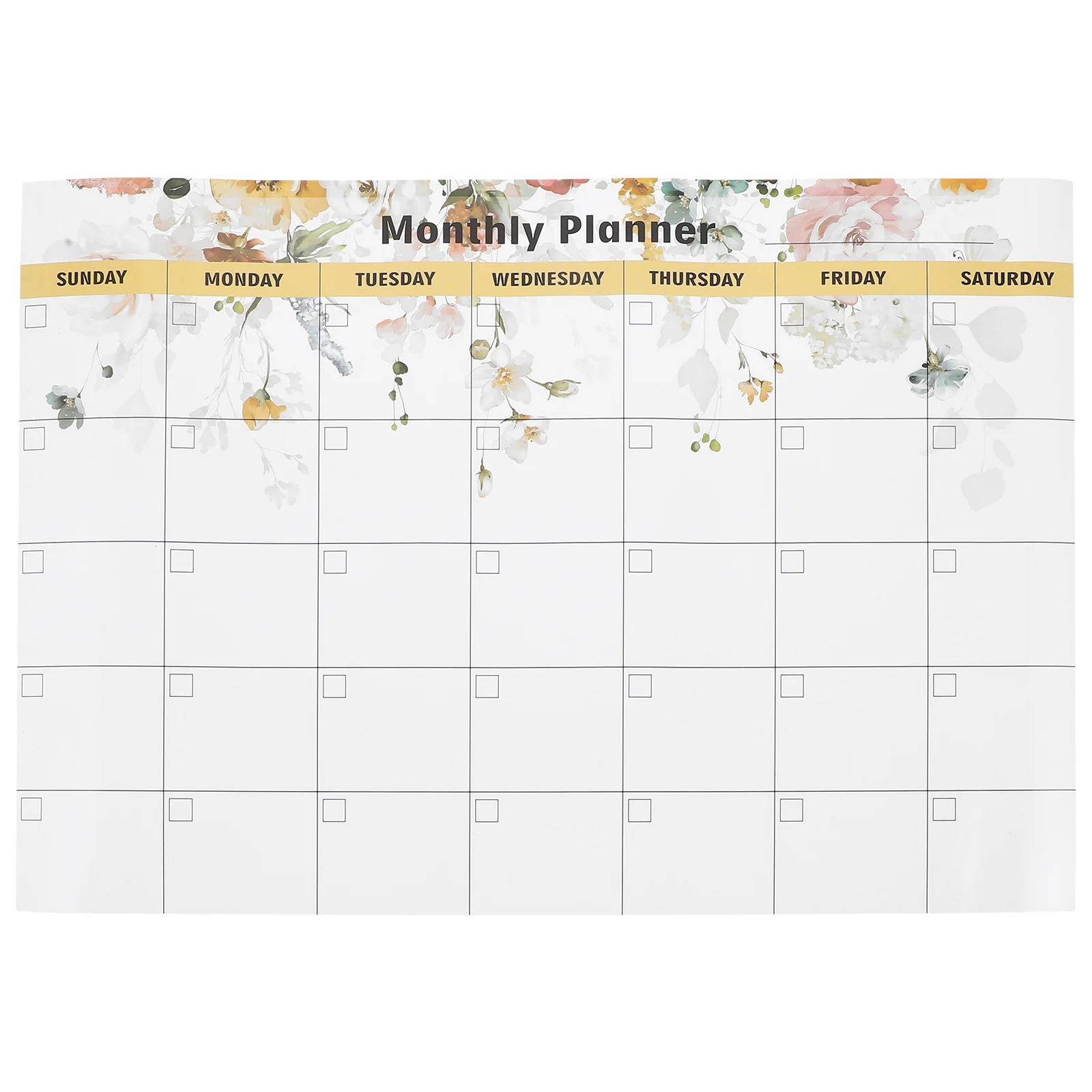 Dry Erase Board Fridge Magnetic Board Reusable Dry Erase Planner Board Writing Board schedule book premium flower theme a5 notebook monthly planner with smooth writing thickened pages coil ring calendar weekly