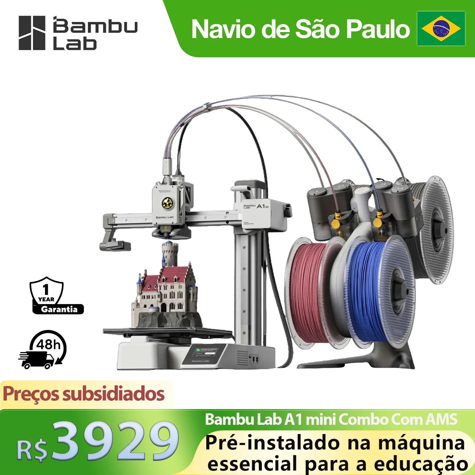 Bambu lab A1 AMS lite付き Bambu Lab A1 Combo 3D Printer & AMS Lite - High-Speed Creativity