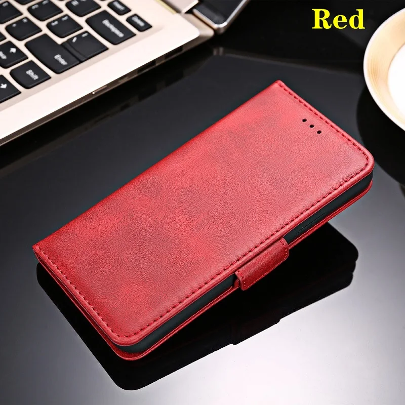 Leather & Silicone Business Phone Holster Wallet Cover Case