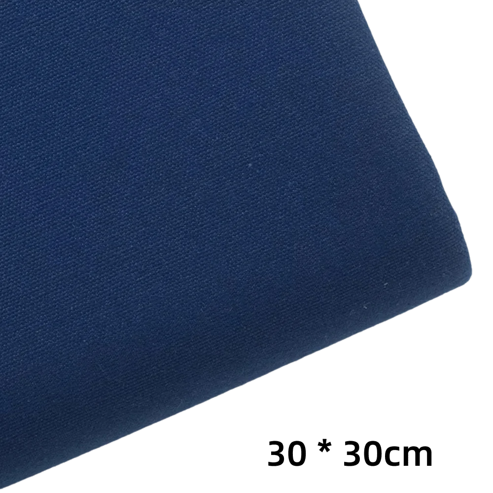 Handcrafted Cotton Embroidered Fabric – Plain Weave, Solid Color, 30x30cm Sewing Material