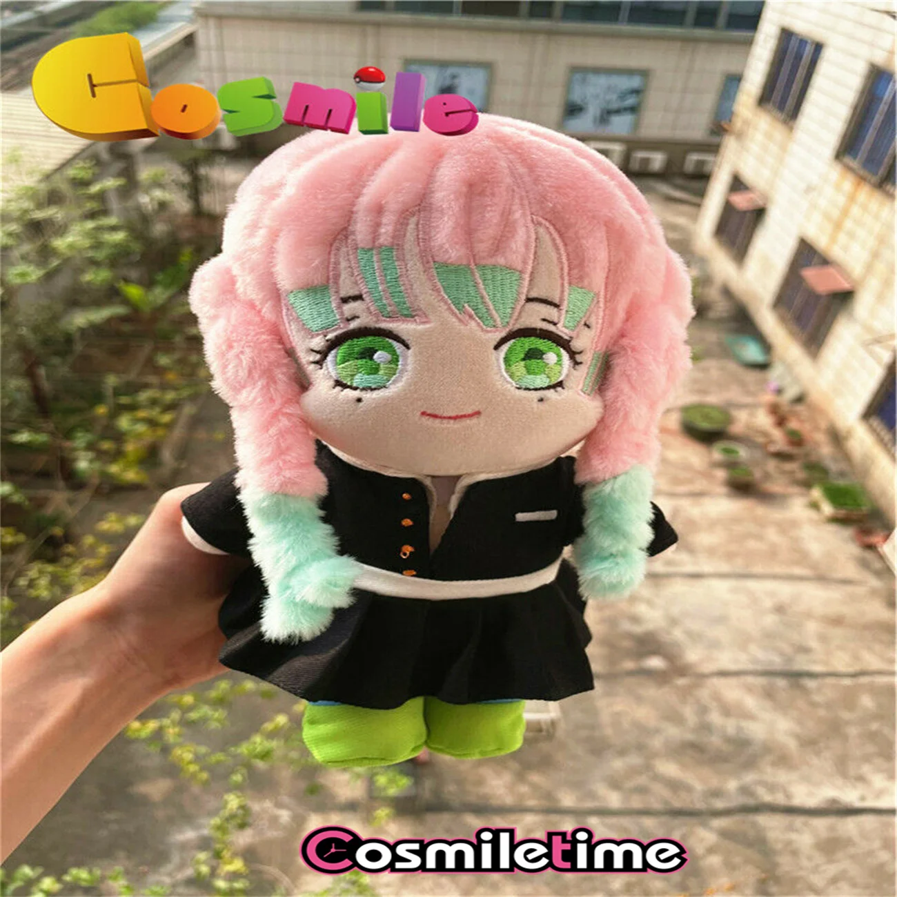 

In Stock Kanroji Mitsuri Plush 20cm Doll Clothes Outfits Dress Up Children's Toys For Girl Anime Toys Figure Gifts