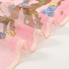 Plum Blossom Pattern Simulation Silk Scarf Women's Chiffon Scarf Long Gauze Scarf Sunscreen Shoulder Bag Headscarf 6