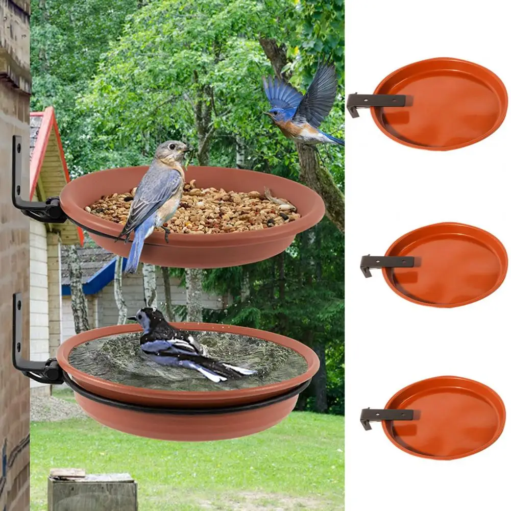 2-In-1 Hanging Bird Bath Hummingbird Feeder Large Capacity Hanging Bird Feeder Tray Outdoor
