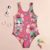 Summer Children's Swimsuit Cartoon Mermaid 3d Print Miniso Cute Girl Swimsuit Beach Children's Clothing Vacation Baby Swimsuit 2
