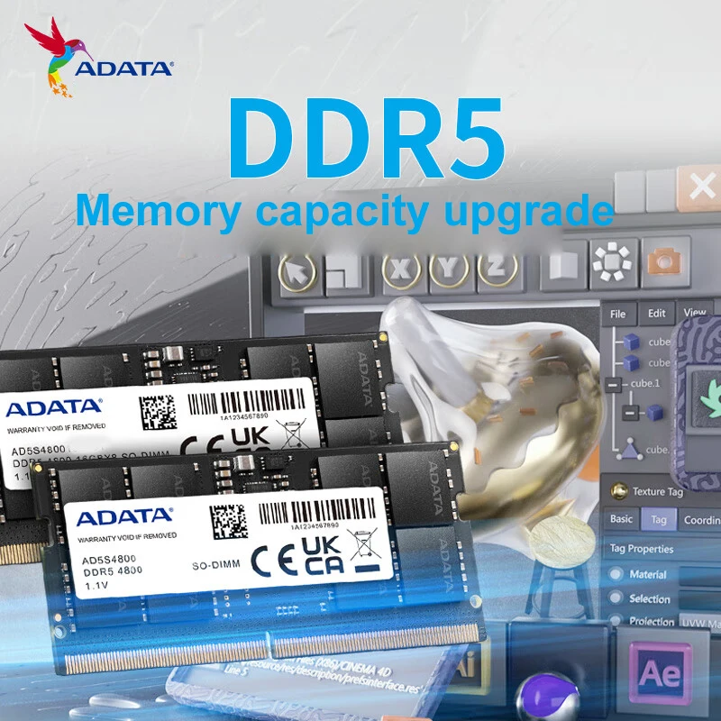 ADATA DDR5 SO-DIMM RAM 16GB 32GB 4800MHz 5600MHz 1.1V 262pin SO