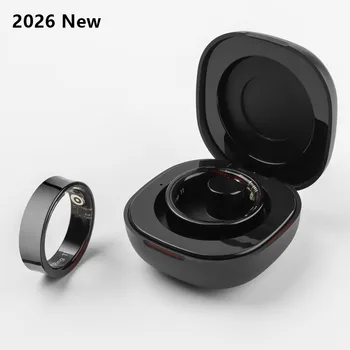 2026 New R09 Smart Ring Men Women with Charging Case,Health and Sleep Monitor,Skin Temperature Monitor,30 days battery life Ring 1