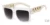 2021 Oversized Hip Hop Sunglasses Men Women Brand Design Flat Top Retro Square Black Sun Glasses Gold Plastic Chain Frame OM725 12