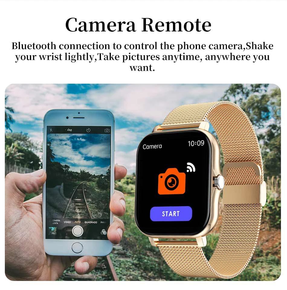 2022 New Women Smart watch Men 1.69" Color Screen Full touch Fitness Tracker Men Call Smart Clock Ladies For Android IOS+BOX