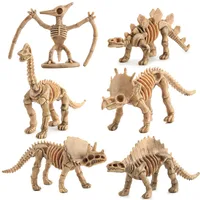 New 12pcs Dinosaur Toys Fossil Skeleton Simulation Model Set Mini Action Figure Educational Creative Collection Toy for Children 1