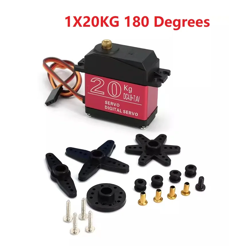 Servomoteur 20/25/30/35KG RC 180/270° pour Robot Voiture