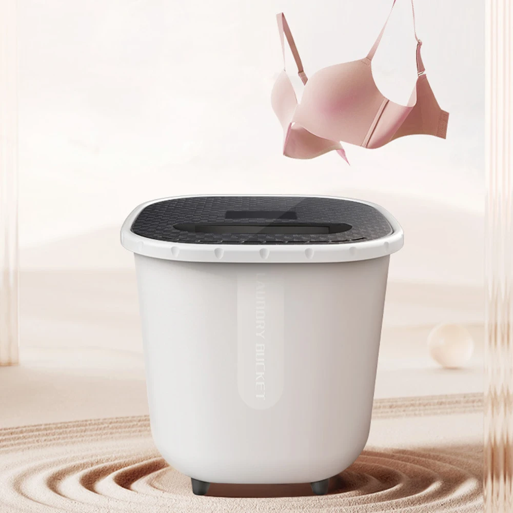 

Foldable Washing Machine Household Mini Portable Ultrasonic Washing Machine With Dryer Bucket Clothes Washer For Socks Underwear