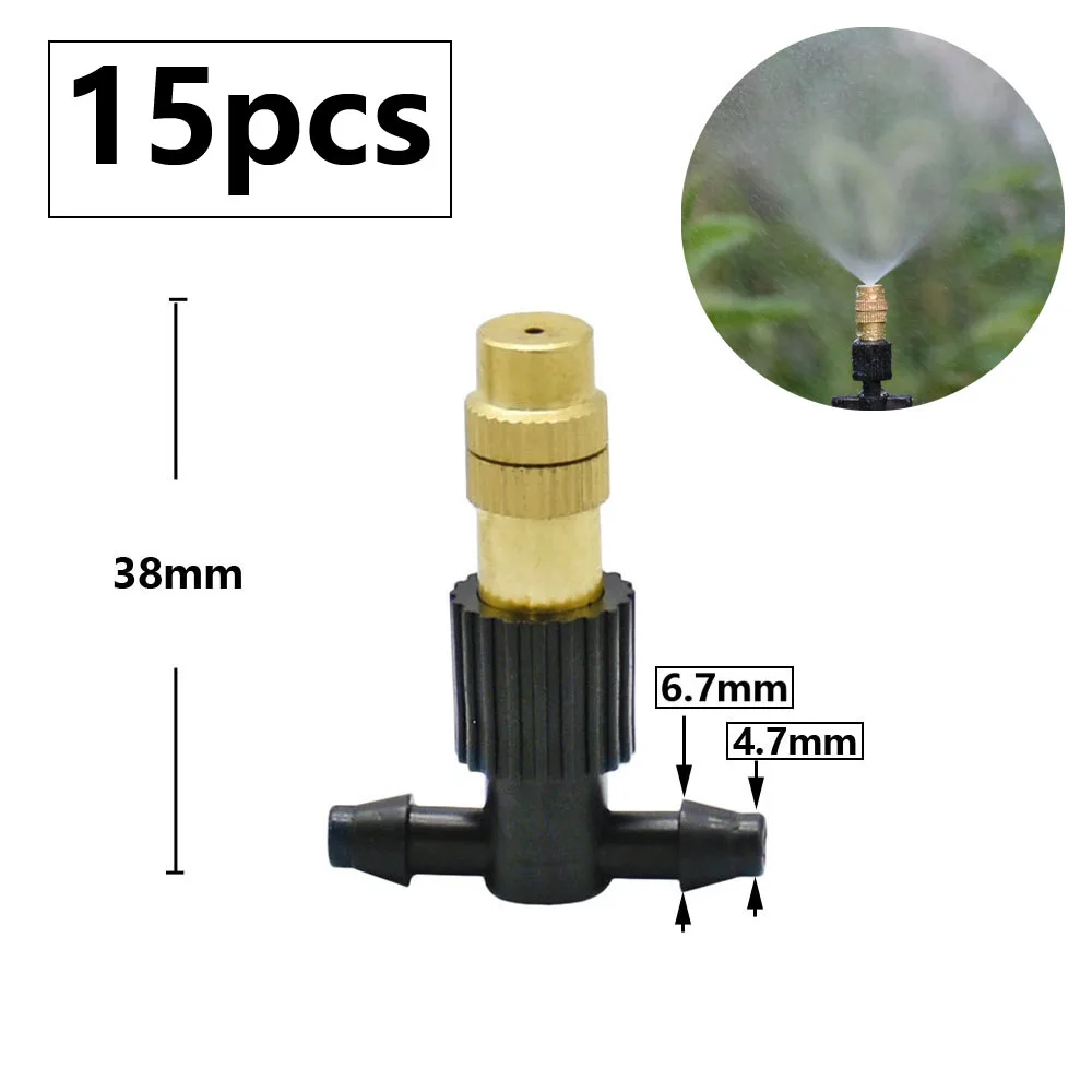 Lpraer Set 10 Ugelli Nebbia In Ottone Per Irrigazione E Raffreddamento - Connettori Per Tubo 1/4"