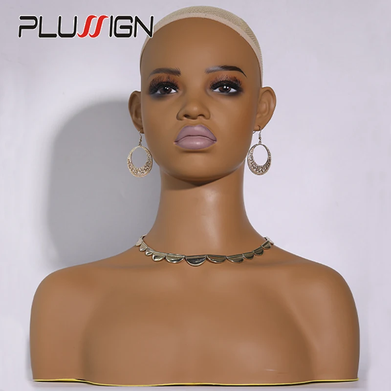 MannequinHeadForWigAfricanDummyHeadForWigDollHeadWithAnti