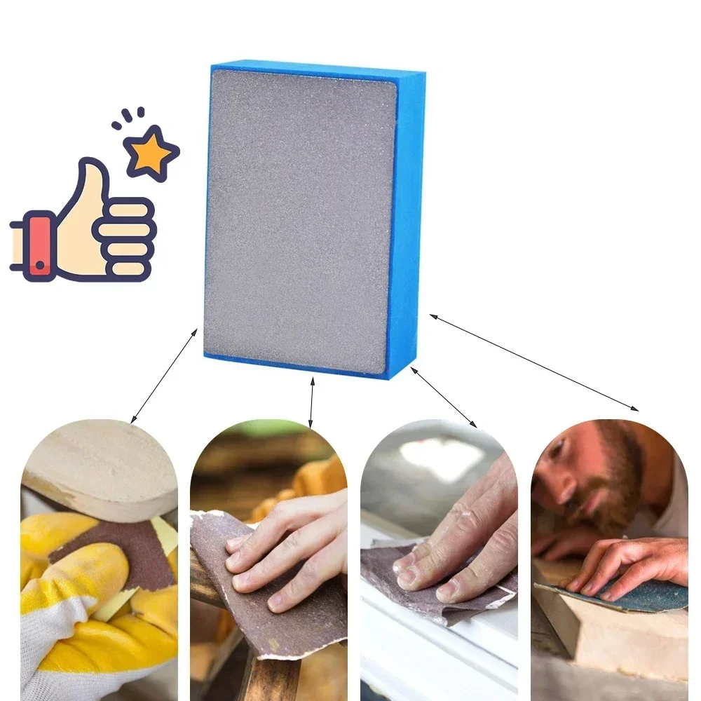 ZOMASOU Diamond Hand Polishing Pad Tile Glass Abrasive Grinding Block Pad Stone Marble Ceramic Abrasive Sanding Disc Polish Tool sanding discs sanding pads