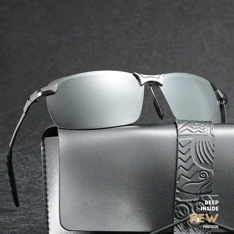 Photochromic Sunglasses Men Photochromic Polarized Sunglasses Driving Fishing