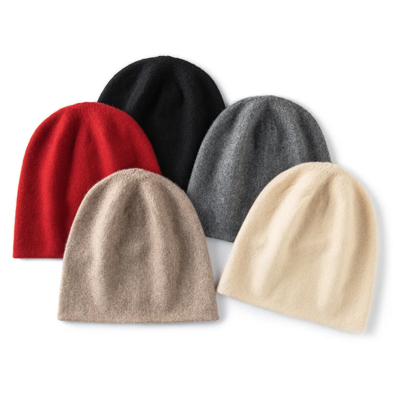 High Quality 100% Pure Cashmere Sweater For Winter Warmth, Ear Protection Hat, Solid Color Soft Hat For Both Men and Women 6