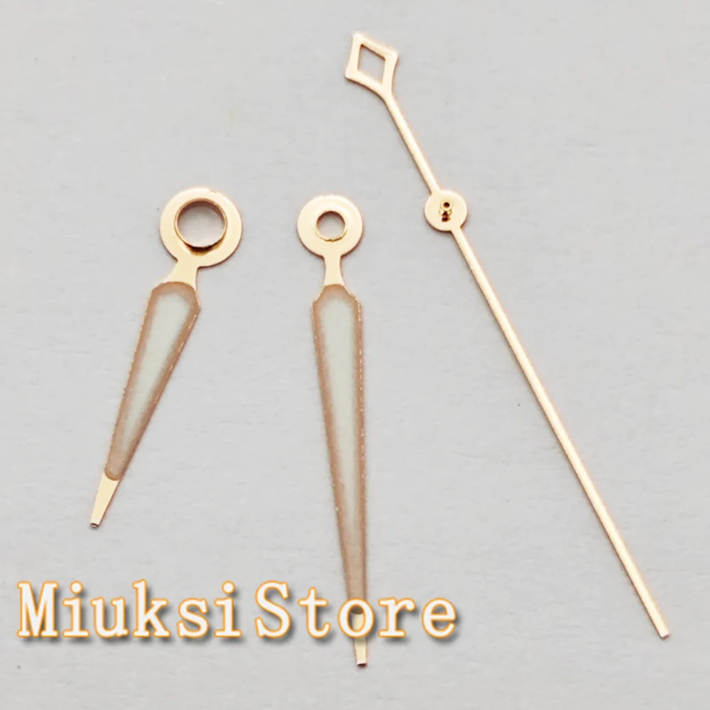 Silver, Rose-Gold, and Gold Luminous Watch Hands - Premium Accessory for Timepiece Customization