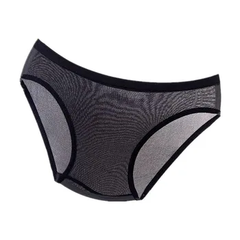 Biancheria intima da donna completamente trasparente tinta unita moda slip accoglienti prospettiva lingerie sexy mutandine erotiche femminili spedizione veloce
