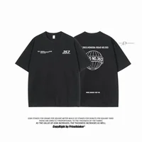 Spring Streetwear Letter Printed Men's T-shirt Oversized Casual T Shirts for Male Summer Unisex Short Sleeve Tees 1