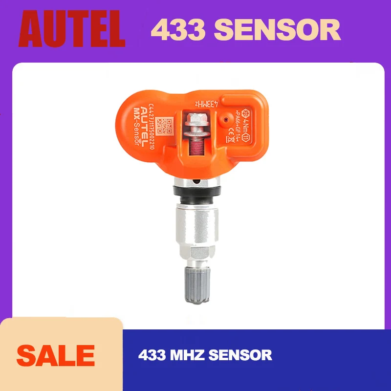 

Autel 433 MHz Sensor MX-Sensor 1PC Autel Sensors Tyre Analysis work with TPMS PAD TS401 TS601 100% Clone-able and 98% Coverage