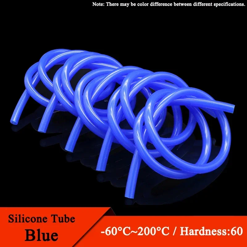 1~10m Food Grade Silicone Rubber Hose Blue ID 0.5 1 2 3 4 5 6 7 8 9 10 12 14 16 18 20 25 32 mm Flexible Nontoxic Silicone Tube
