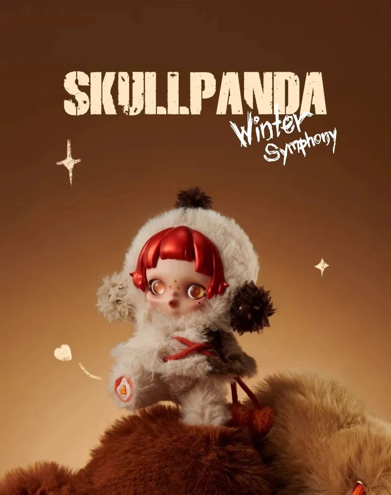 New Genuine Skullpanda Winter Symphony Series Blind Box Vinyl Face 