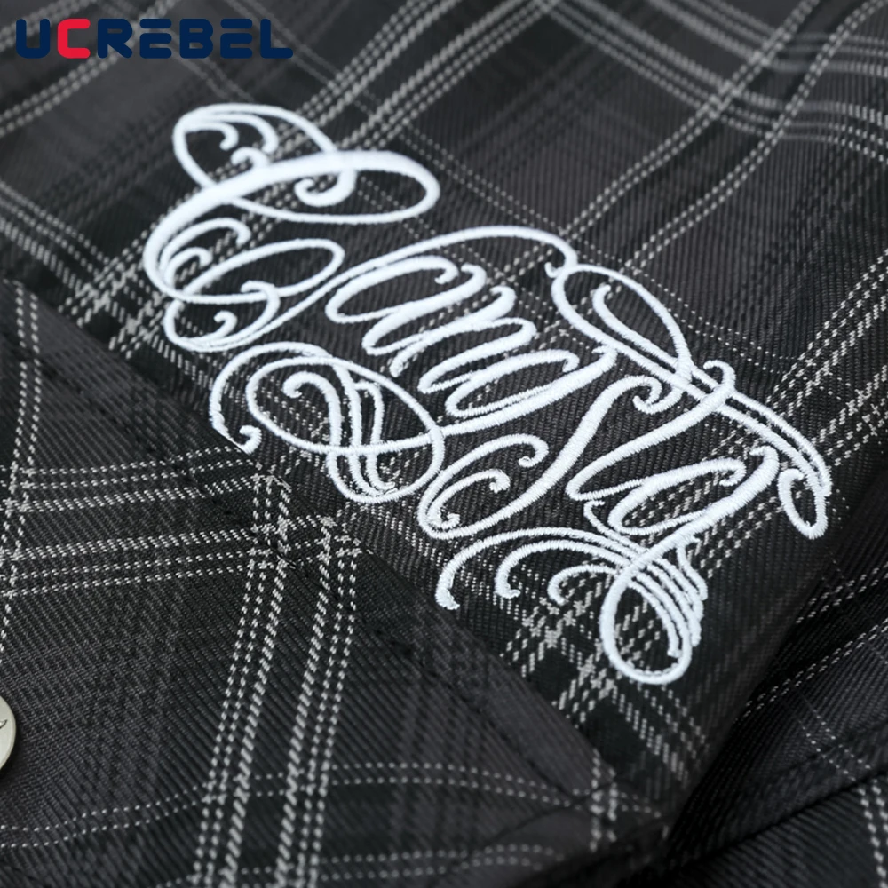 Casual Short Sleeved Shirt Short Sleeved Shirt Letter Embroidery Loose Safari Short Sleeve Shirt Mens Summer