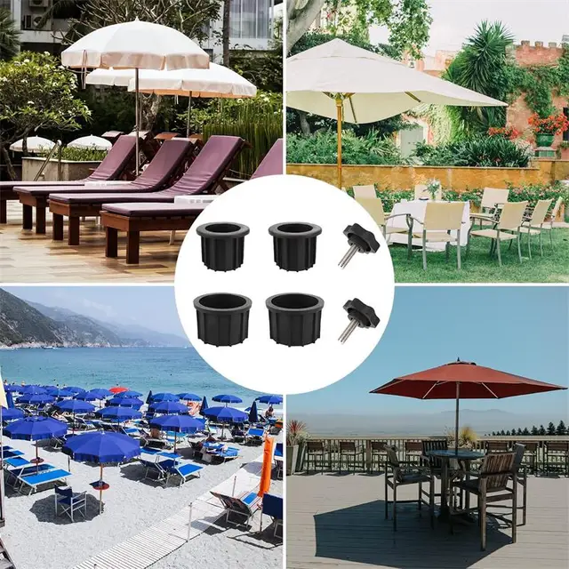 6Db/Beállított Esernyő Alapállvány Lyuk Parasol Base Támaszgyűrű Gyűrűs Dugó Burkolat Terasz Állvány Pótalkatrészek - Image 6