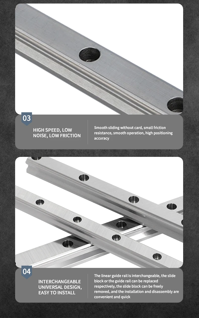 2PCS HGR20 Linearführungsschiene Mit Slider Block Wagen Für CNC Router Gravur Übertragung Teile Schiene Länge 100-1150mm – Detail 10