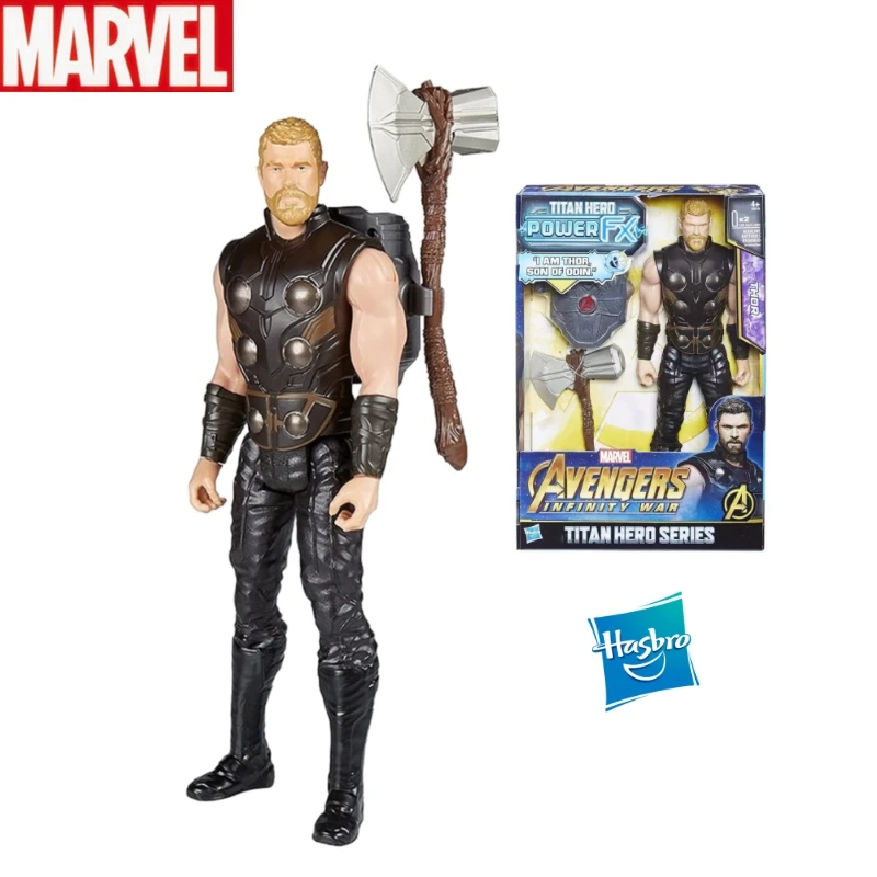 thumbnail image 1 of Figura de acción de PVC de 29 cm de Marvel Avengers Titan Hero The God Of Thunder Thor Odinson con movimientos articulados, muñeco vocalizable, regalo, juguetes, 1 of 4