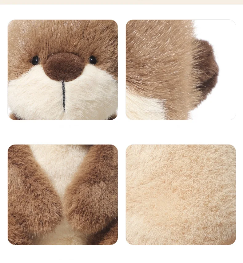 36cm Kawaii Cartoon Sea Otter Plush High Quality Brown Sea Otter Plush Toy Super Soft Home Decor For Boys Girls Christmas Gifts