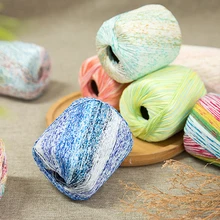 

42 Bin Ling Shui Su Lace Thread Diy Hand-knitted Crochet Cotton Thread Segment Dyed Wool Hand-knitted Thread Colorful Yarn Ball