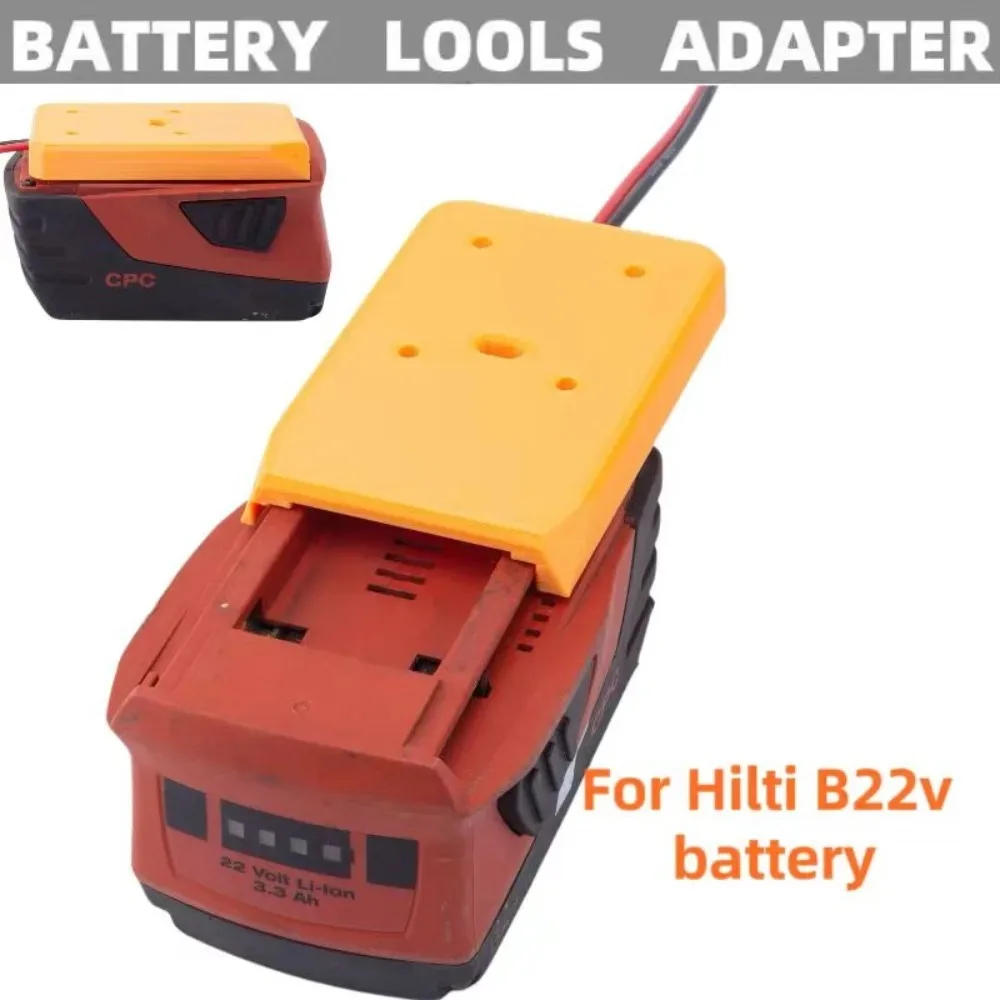 14AWG Battery Adapter For HILTI B22v  Dock Power Connector Robotics Battery Accessories) us eu plug battery desk dock charger adapter for tyt md380 md 380 md uv380 mduv380 rt3 rt3s dmr radio walkie talkie accessories