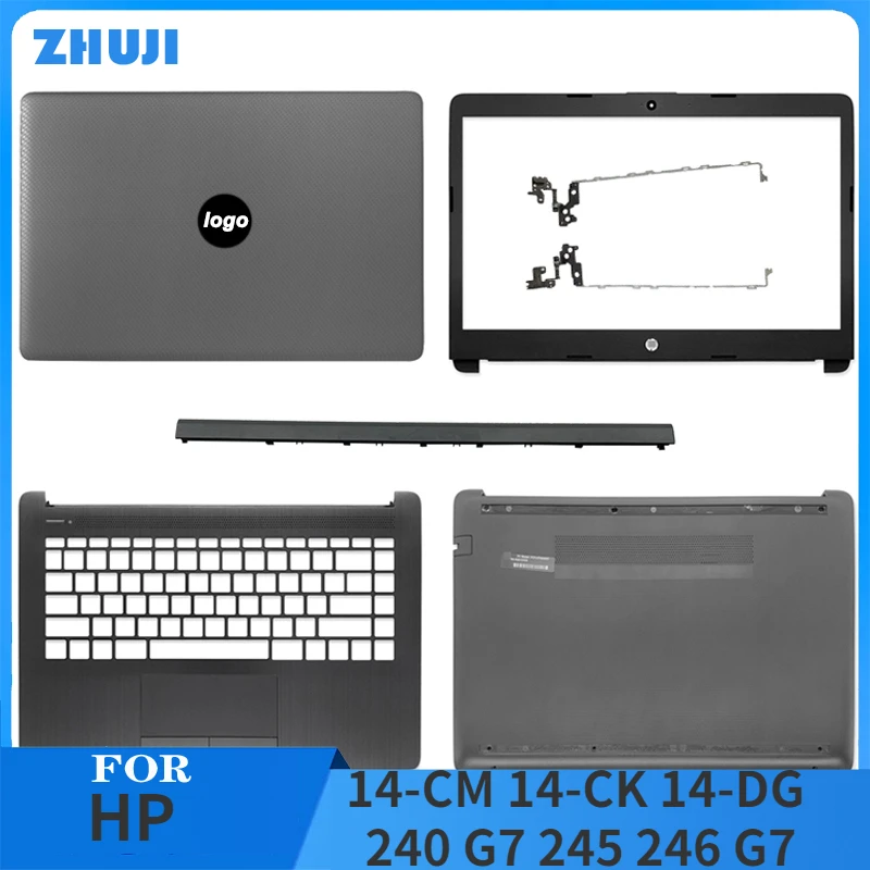 

NEW Laptop Case for HP 14-CM 14-CK 14-DG 240 G7 245 246 G7 LCD Back Cover/Front Bezel/Hinges/Palmrst/Bottom Case L44056-001 Gray