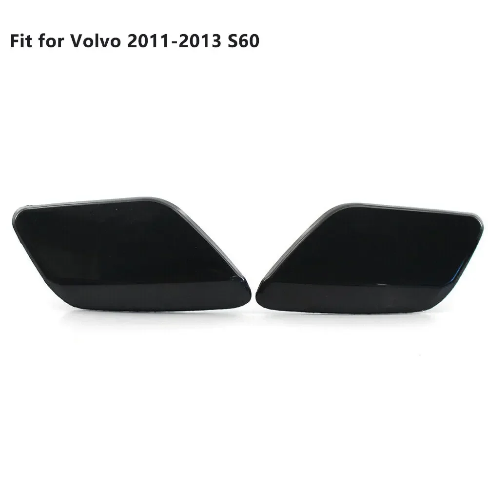 Water Spray Cover 2pcs Right+Left Front Headlight Washer Cap Cover 39802699 39802681 for Volvo S60 2011-2013 Car Accessories car parts car headlight washer nozzle cover