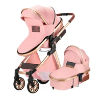 Luxury 3‑in‑1 High Landscape Baby Travel Pram