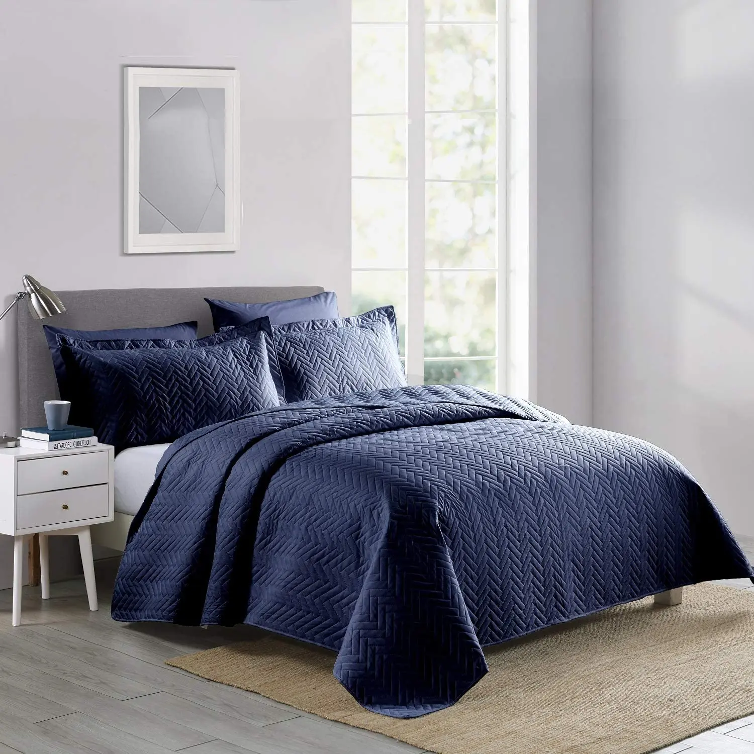 DAYDAYKingSize3PieceDoubleBedQuiltLightweightSoftQuiltCover