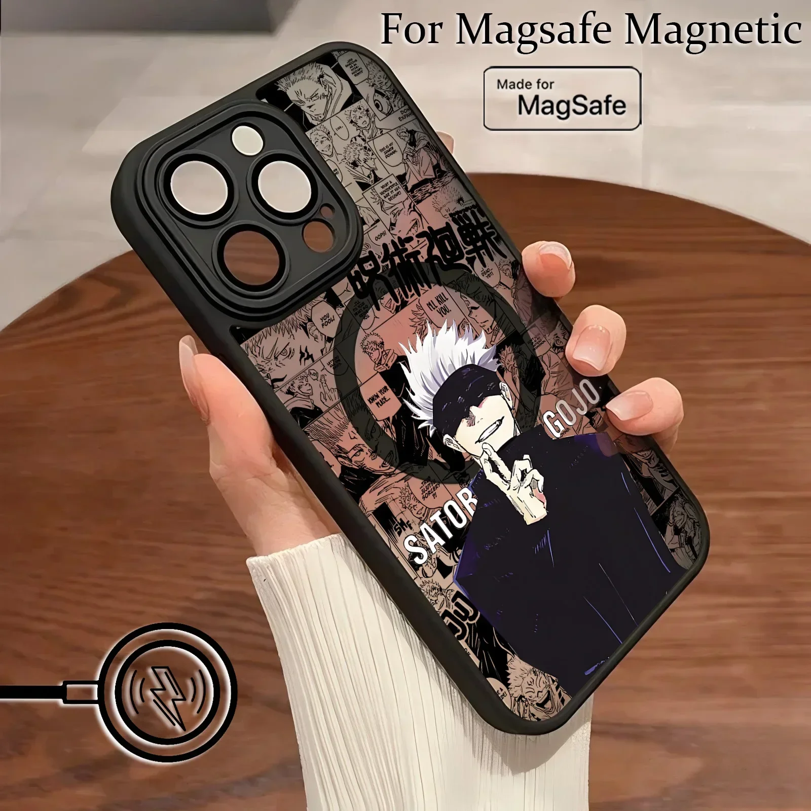 Anime Jujutsus Kaisen Matte Magnetic Phone Case