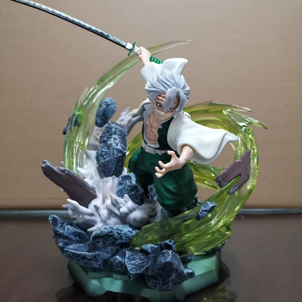 Figuras De Anime De PVC De Demon Slayer: Shinazugawa Sanemi, Kokushibo, Gyutaro, Ume/Daki, Uzui Tengen Y Tsugikuni Yoriichi, De 28-31 Cm, Ideales Para Colección