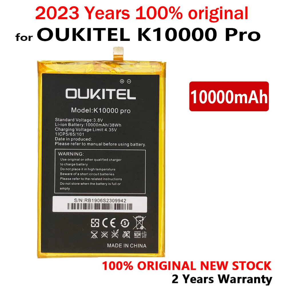 

New 100% Original Phone Battery For OUKITEL K10000 PRO 10000mAh Backup Phone High Quality Batteries With Tracking Number
