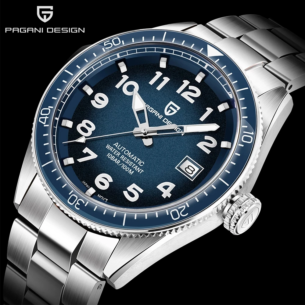 PAGANI DESIGN Luxury Sport Mechanical Wristwatches Men Automatic Watches Stainless Steel Waterproof Watch for Men mechanical watch