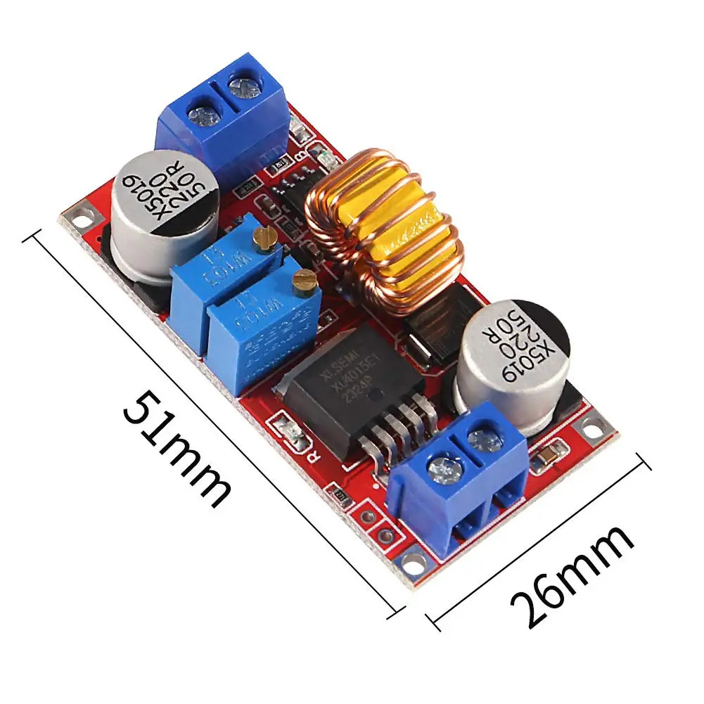 Voltage Converter Module 3pcs 5A DC-DC Adjustable Buck Converter XL4015 4-38V to 1.25-36V Step Down Power Supply Voltage Regulator Power Module