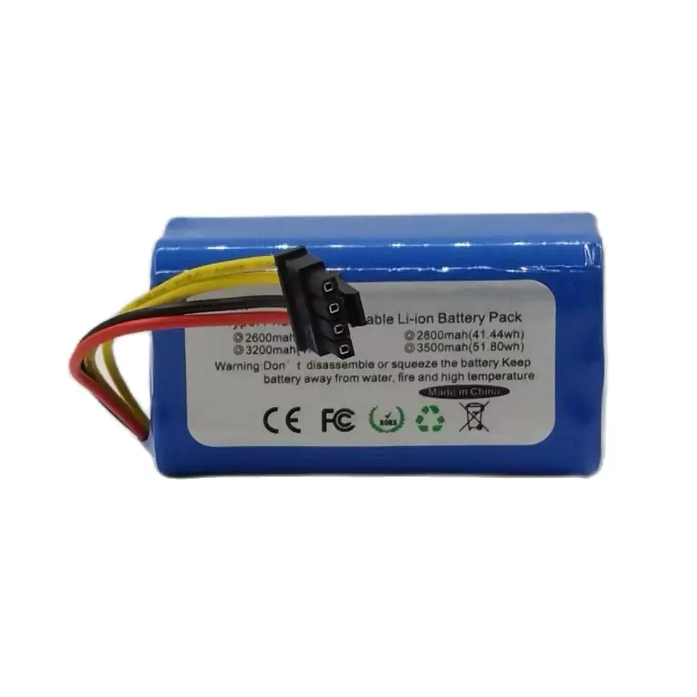 Lithium Battery Battery Pack 14.4v3500 mAh Li- Ion Battery for Cecotec Conga Robotic Vacuum Cleaner