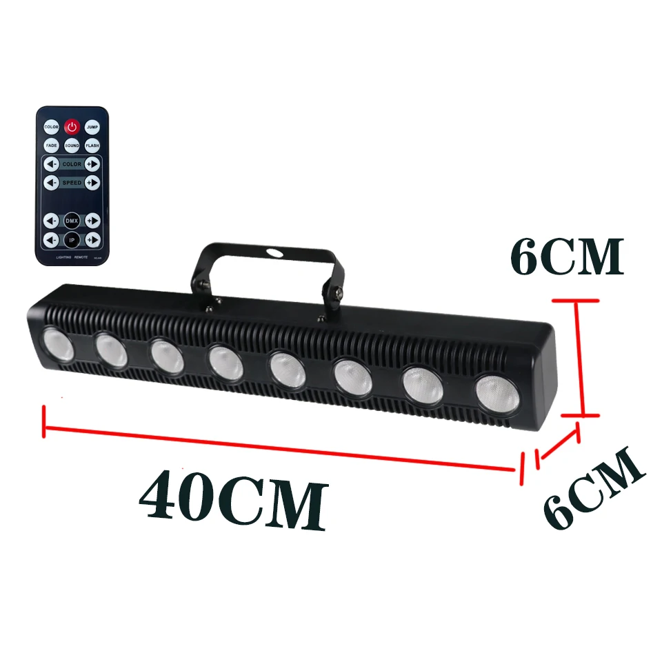 8LED RGB 사운드 파티 조명, 음악 스트로브 LED 파 라이트, DJ 디스코 워싱 라이트, DMX512 워시 램프, 무대 DJ 장비, 웨딩 크리스마스